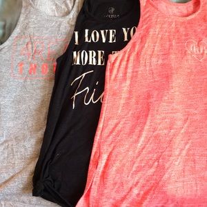 Bundle of 3 workout tanks